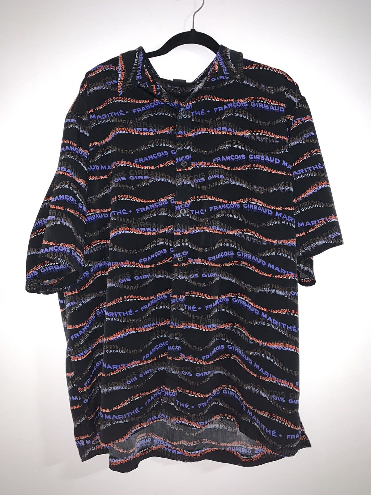 Marithe + Francois Girbaud Vintage Graphic Logo Button Up Size US XL / EU 56 / 4 - 1 Thumbnail