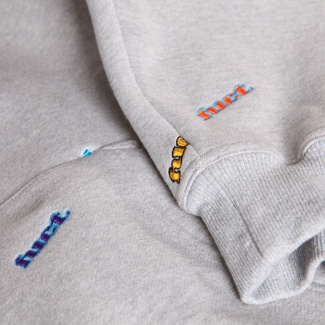 Fuct FUCT All Over Embroidered hoodie- Heather Gray Large Size US L / EU 52-54 / 3 - 4 Preview