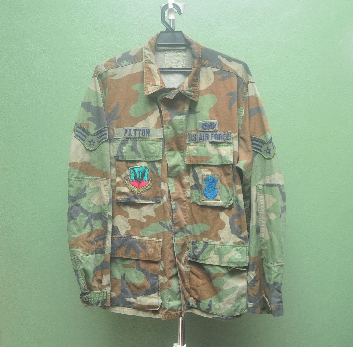 Vintage Vintage 80s Army Military Patches Jacket Size US L / EU 52-54 / 3 - 1 Thumbnail