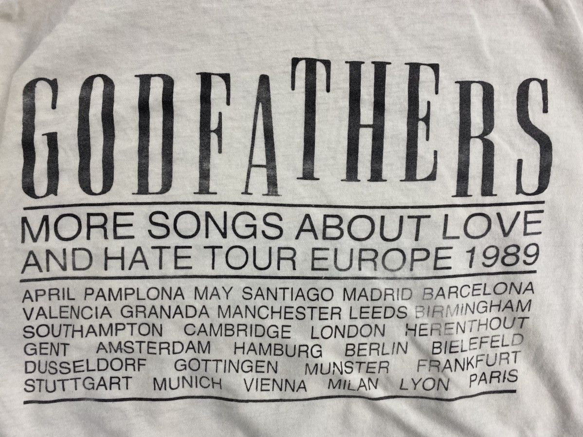 Band Tees vintage 1989 the godfathers more songs about love t-shirts Size US L / EU 52-54 / 3 - 7 Thumbnail