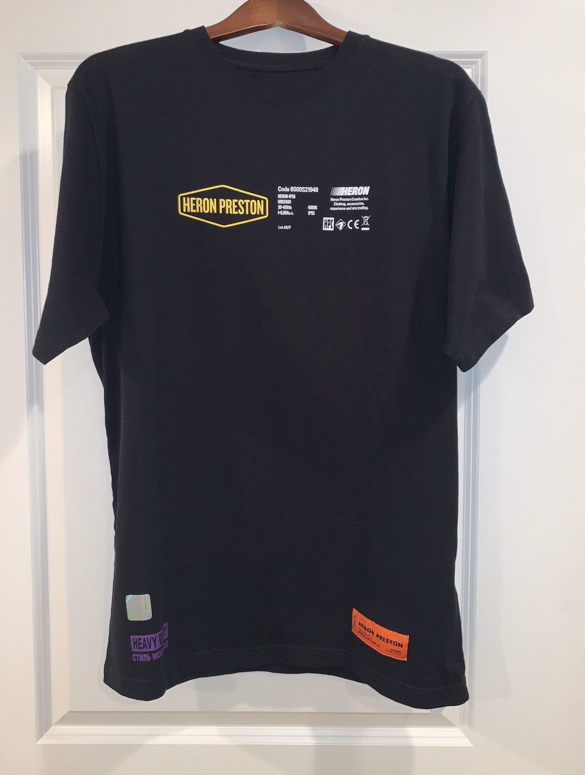 Heron Preston Heron Preston Industrial Logo T-Shirt “Melted” Size US S / EU 44-46 / 1 - 1 Thumbnail