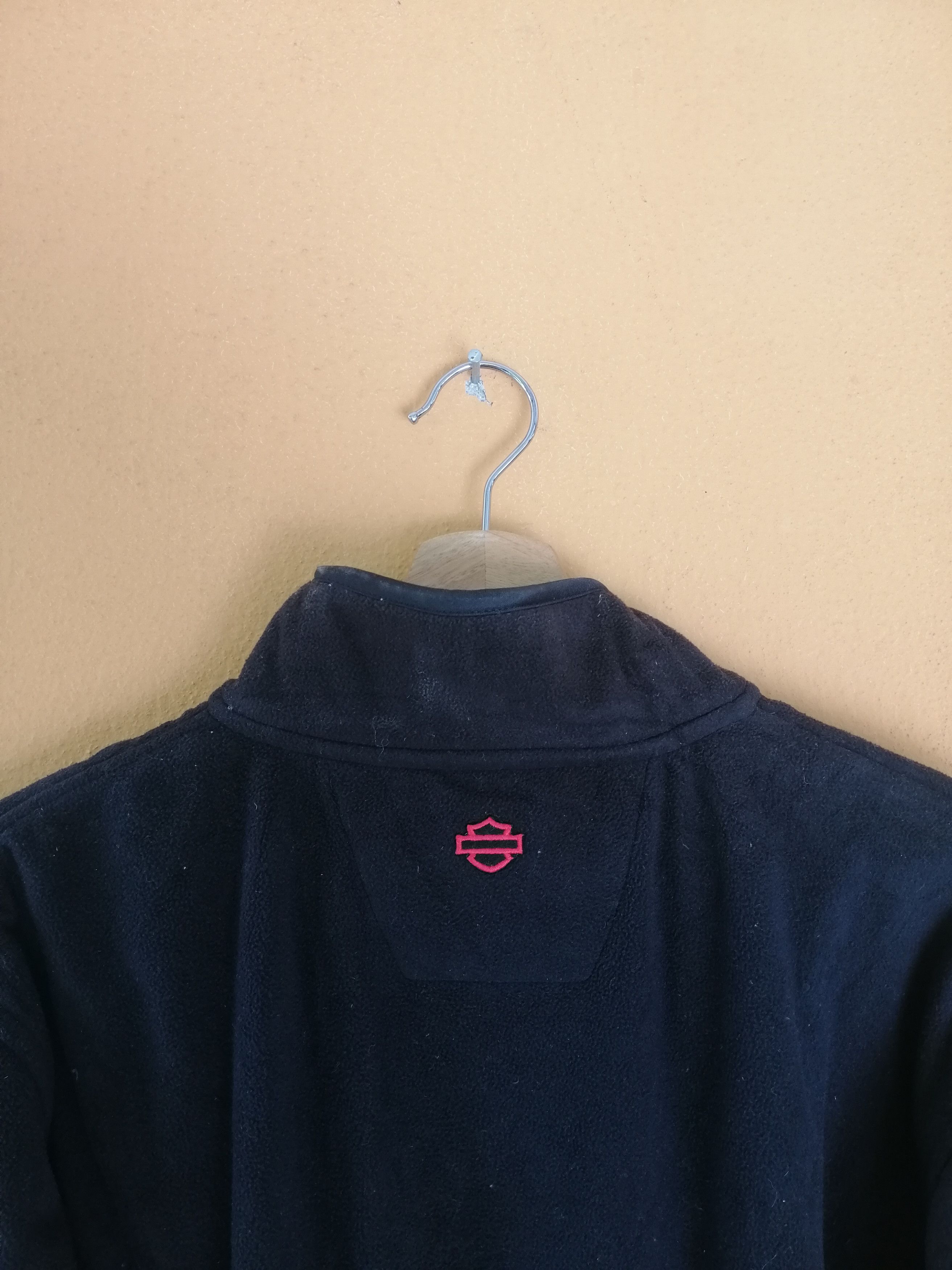 Harley Davidson × Vintage Vintage 90s Harley Davidson Quarter Zip Fleece Jacket B15 Size US M / EU 48-50 / 2 - 2 Thumbnail