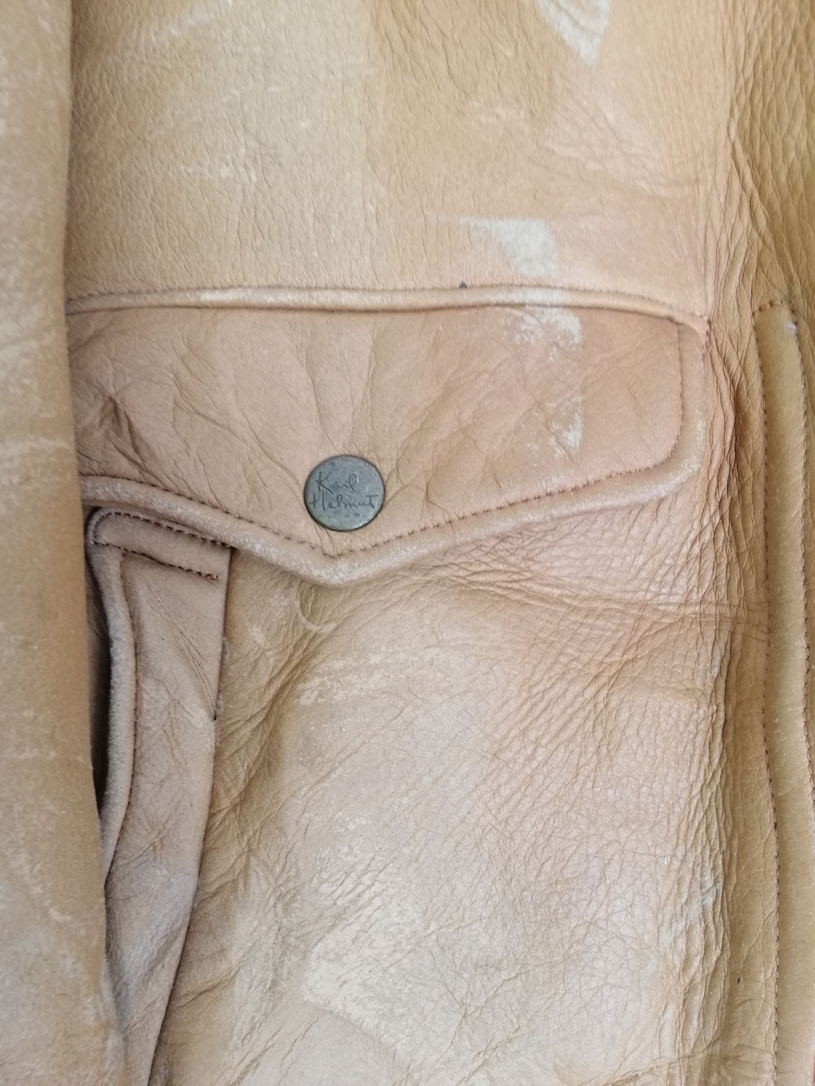 Karl Helmut Japanese Brand Karl Helmut Sheepskin Leather Jacket Size US L / EU 52-54 / 3 - 14 Thumbnail
