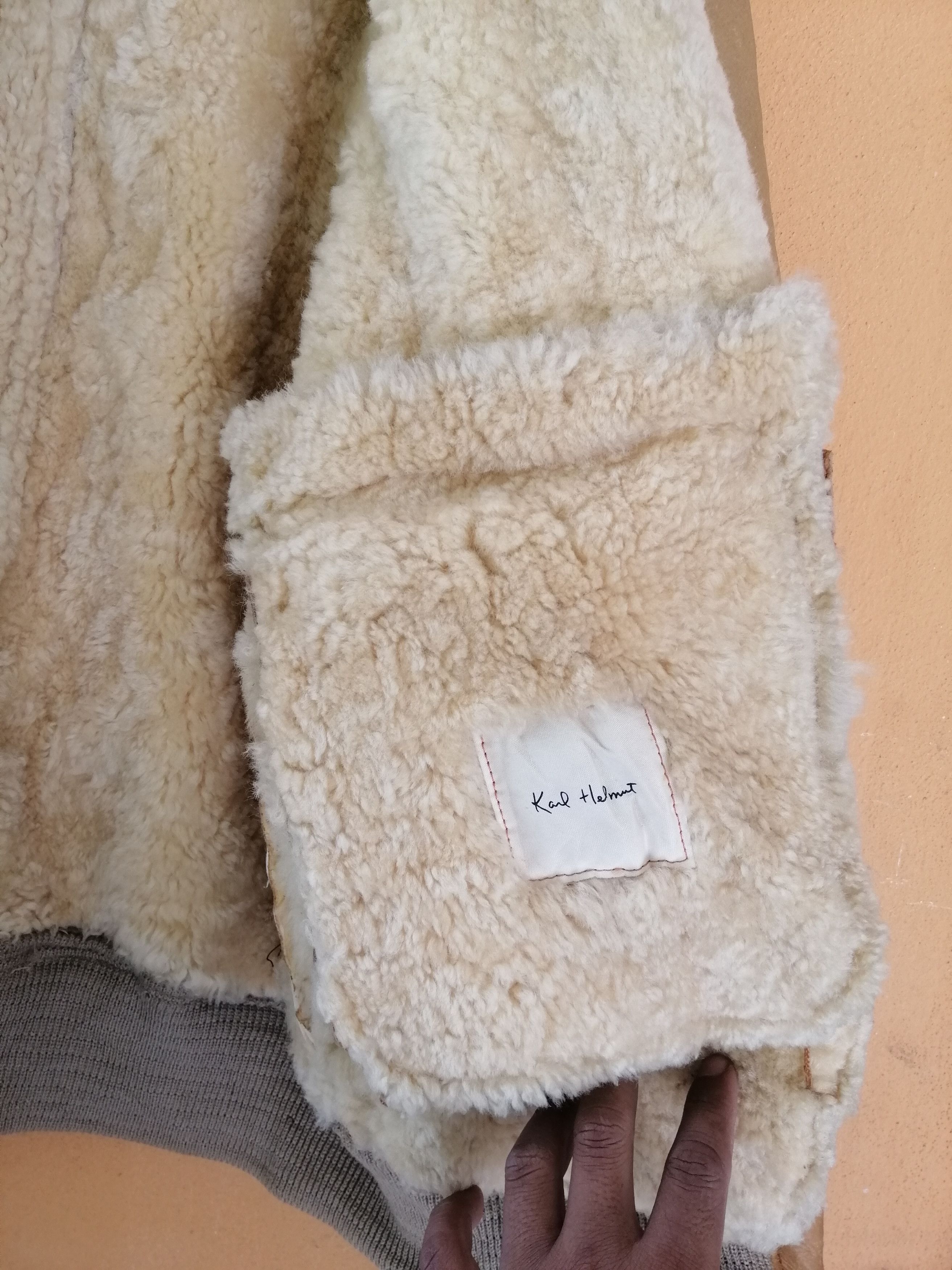 Karl Helmut Japanese Brand Karl Helmut Sheepskin Leather Jacket Size US L / EU 52-54 / 3 - 9 Thumbnail