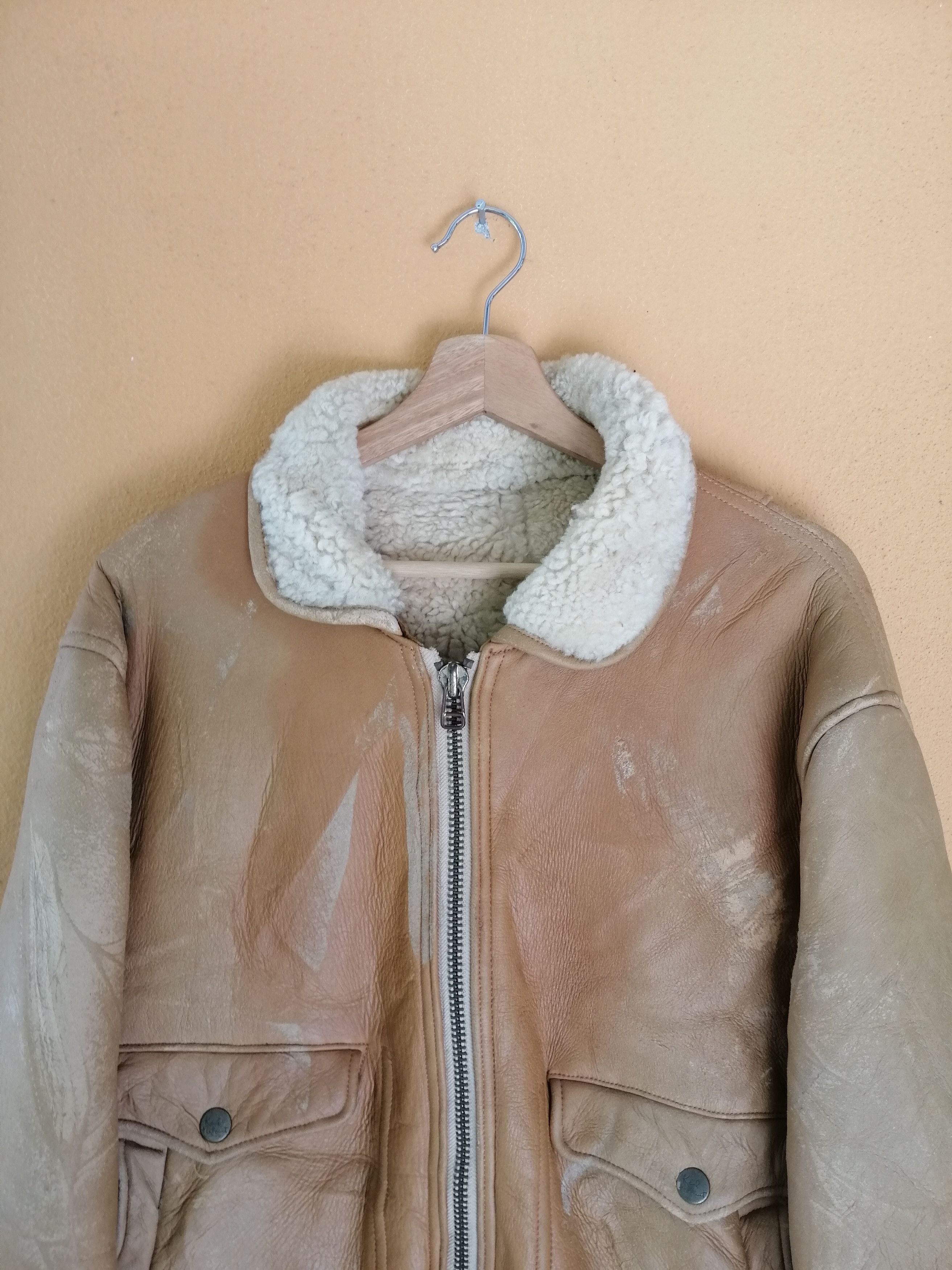Karl Helmut Japanese Brand Karl Helmut Sheepskin Leather Jacket Size US L / EU 52-54 / 3 - 2 Thumbnail