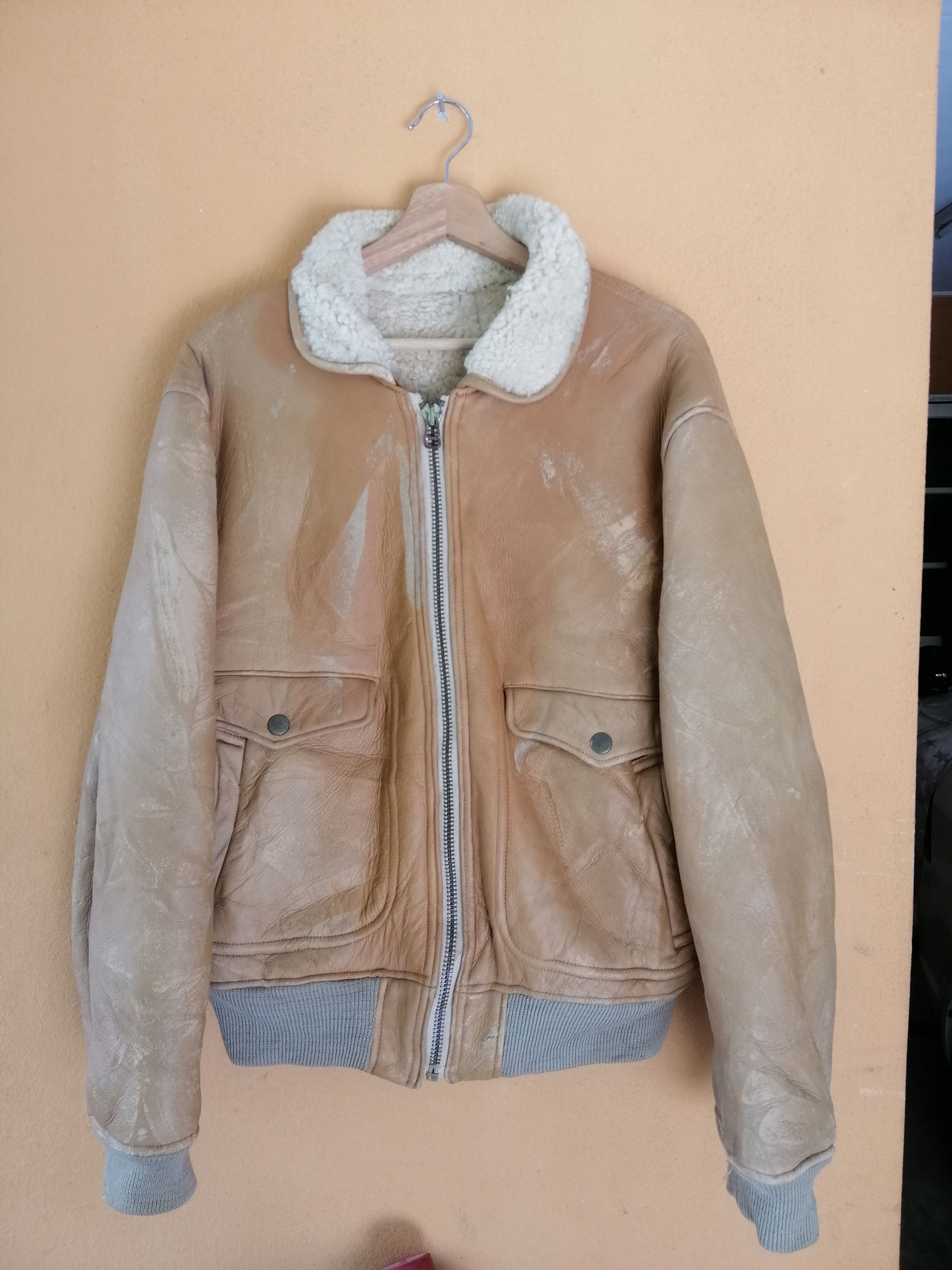Karl Helmut Japanese Brand Karl Helmut Sheepskin Leather Jacket Size US L / EU 52-54 / 3 - 3 Thumbnail