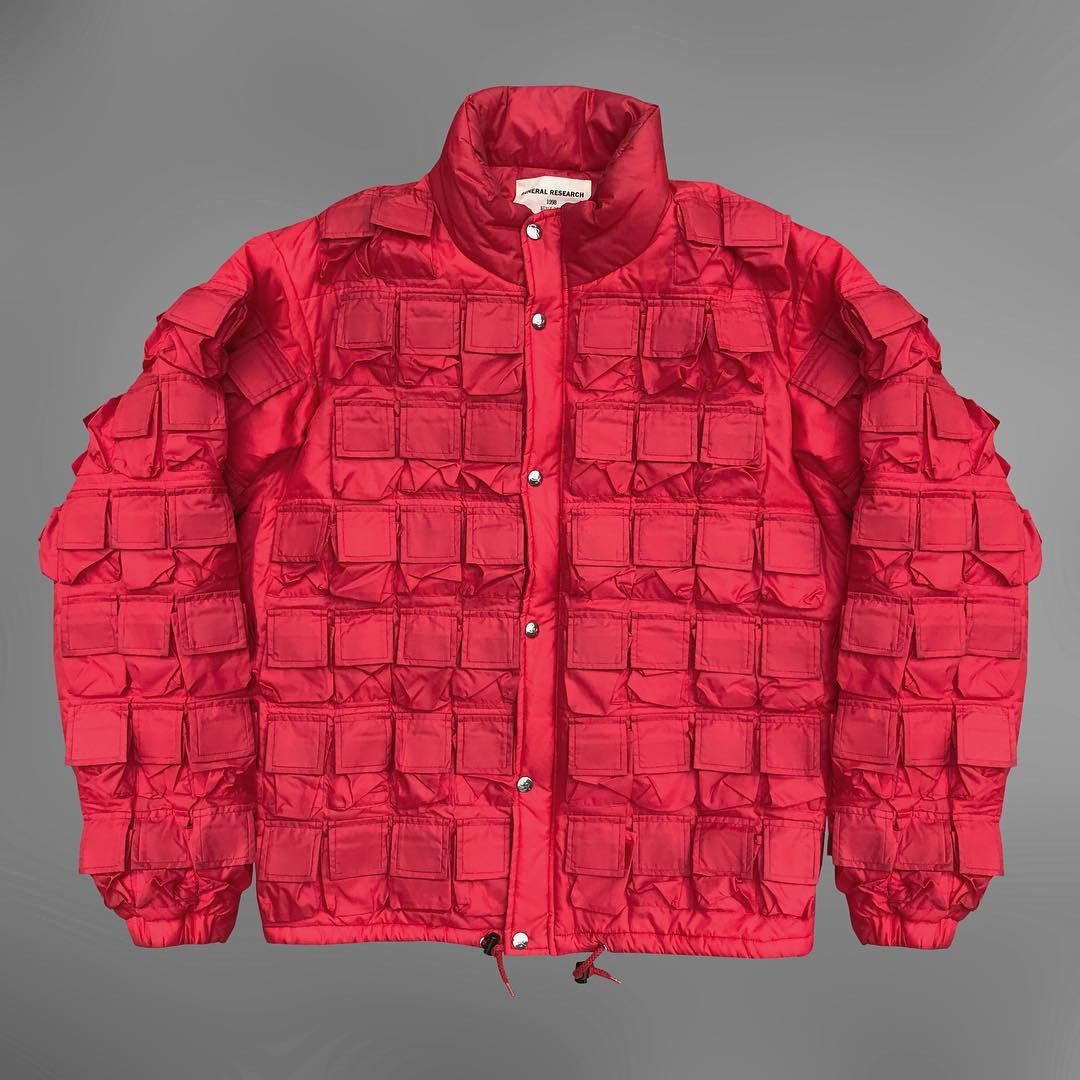 General Research AW98⁣ Iconic Red 175 Pocket Jacket⁣ | Grailed