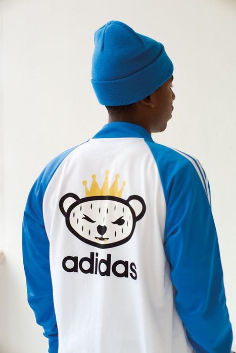 Adidas nigo bear on sale tracksuit