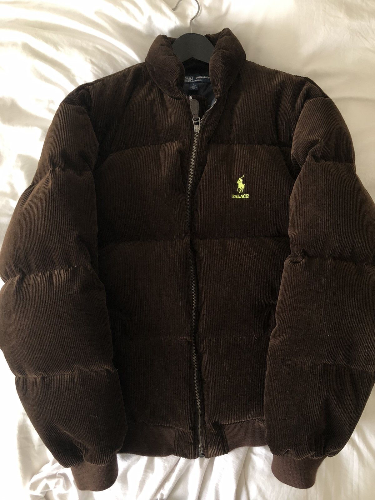 Palace x Ralph Lauren corduroy down jacket - Brown