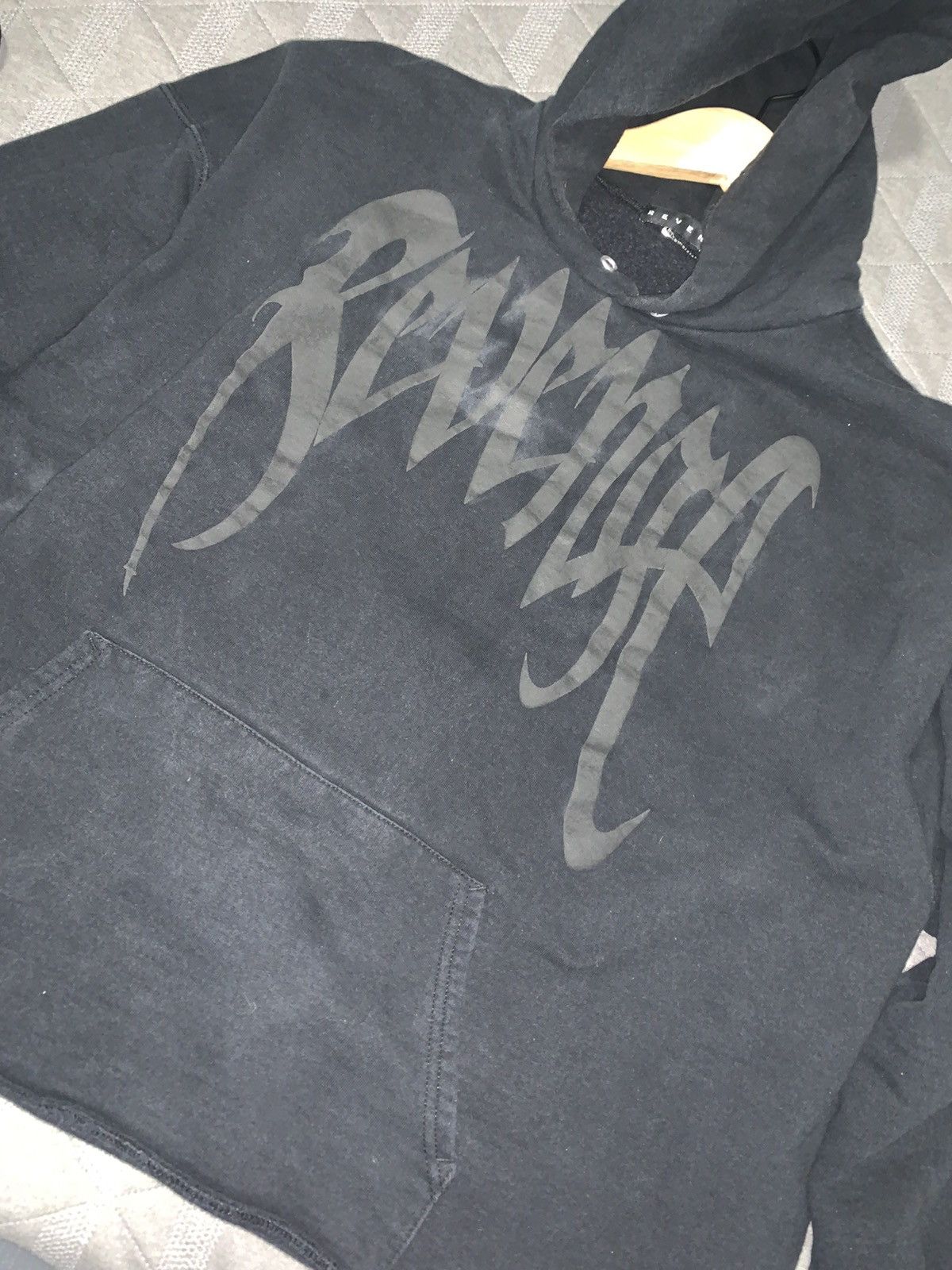 image of Revenge Black On Black Archive Hoodie, Men's (Size XL)