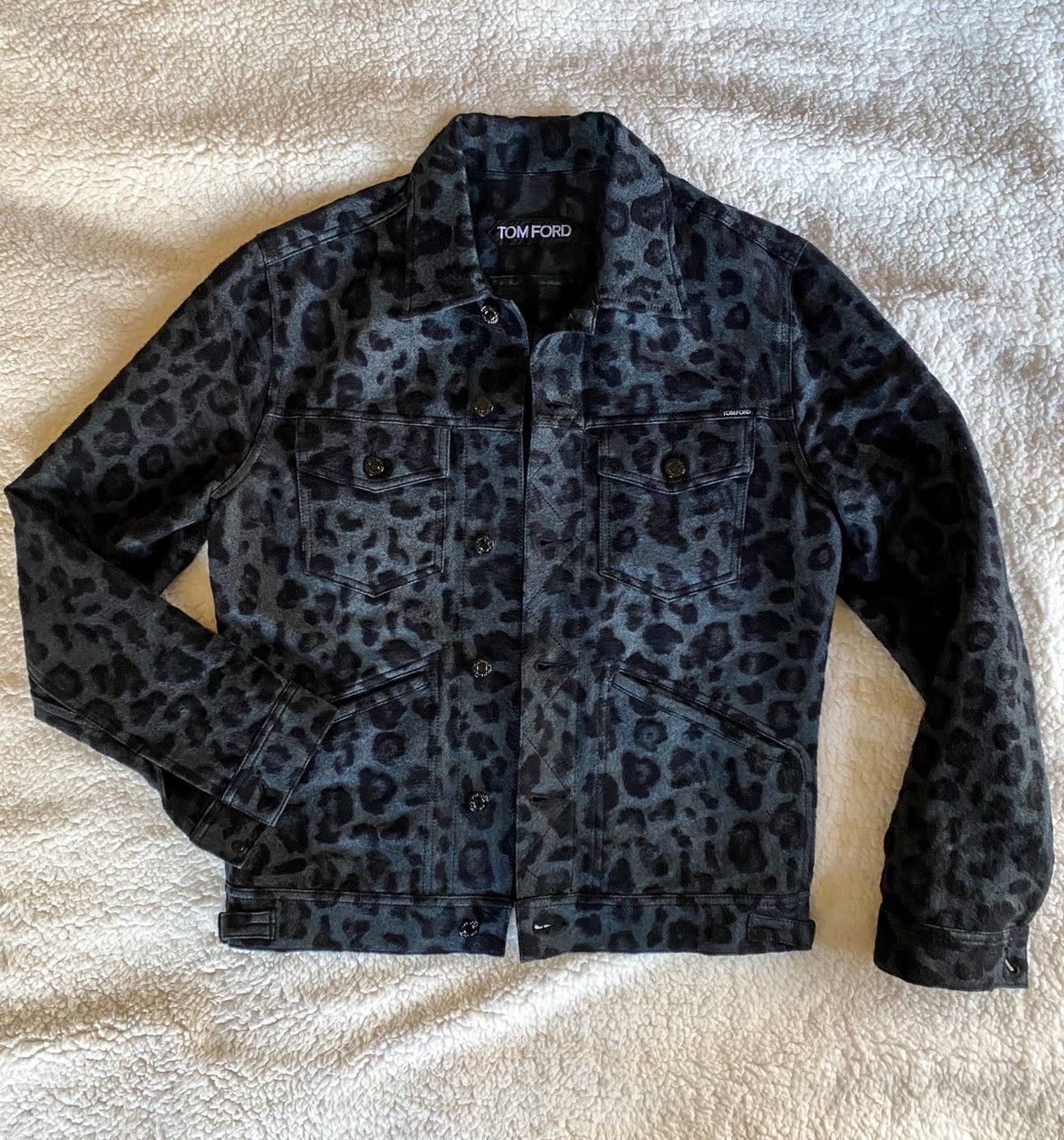 Tom Ford Leopard Print Icon Denim Jacket | Grailed