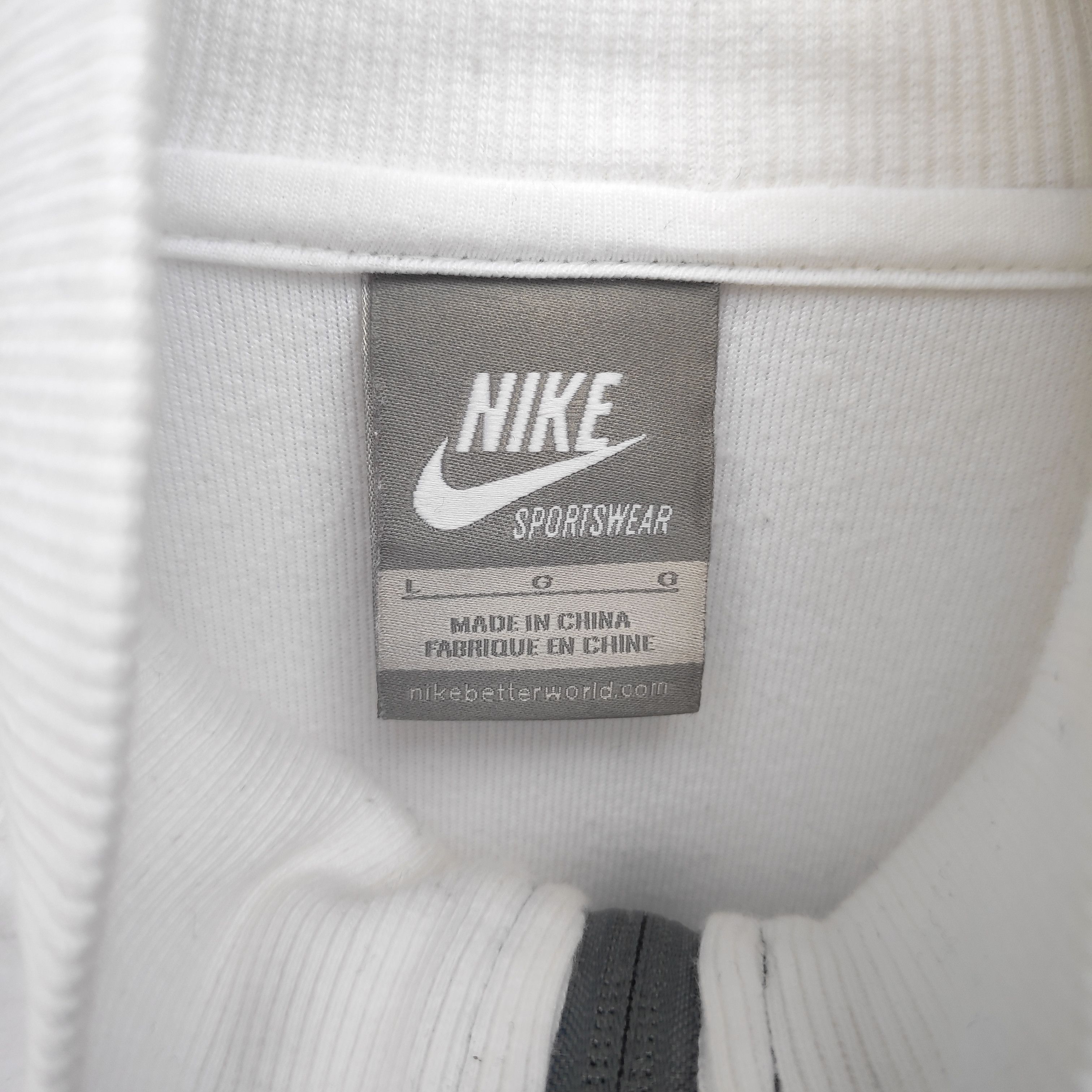 Nike Nike Velvet Sweater Medium Size Full Zip Black White Size US M / EU 48-50 / 2 - 6 Thumbnail