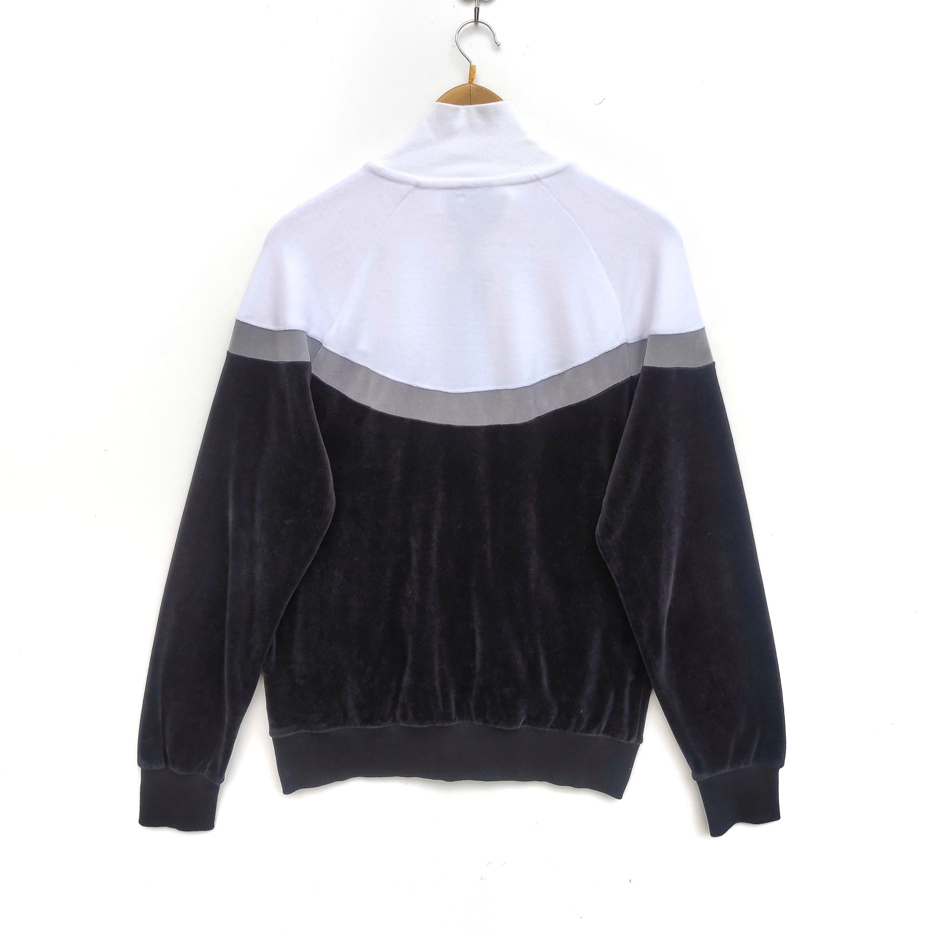 Nike Nike Velvet Sweater Medium Size Full Zip Black White Size US M / EU 48-50 / 2 - 2 Thumbnail