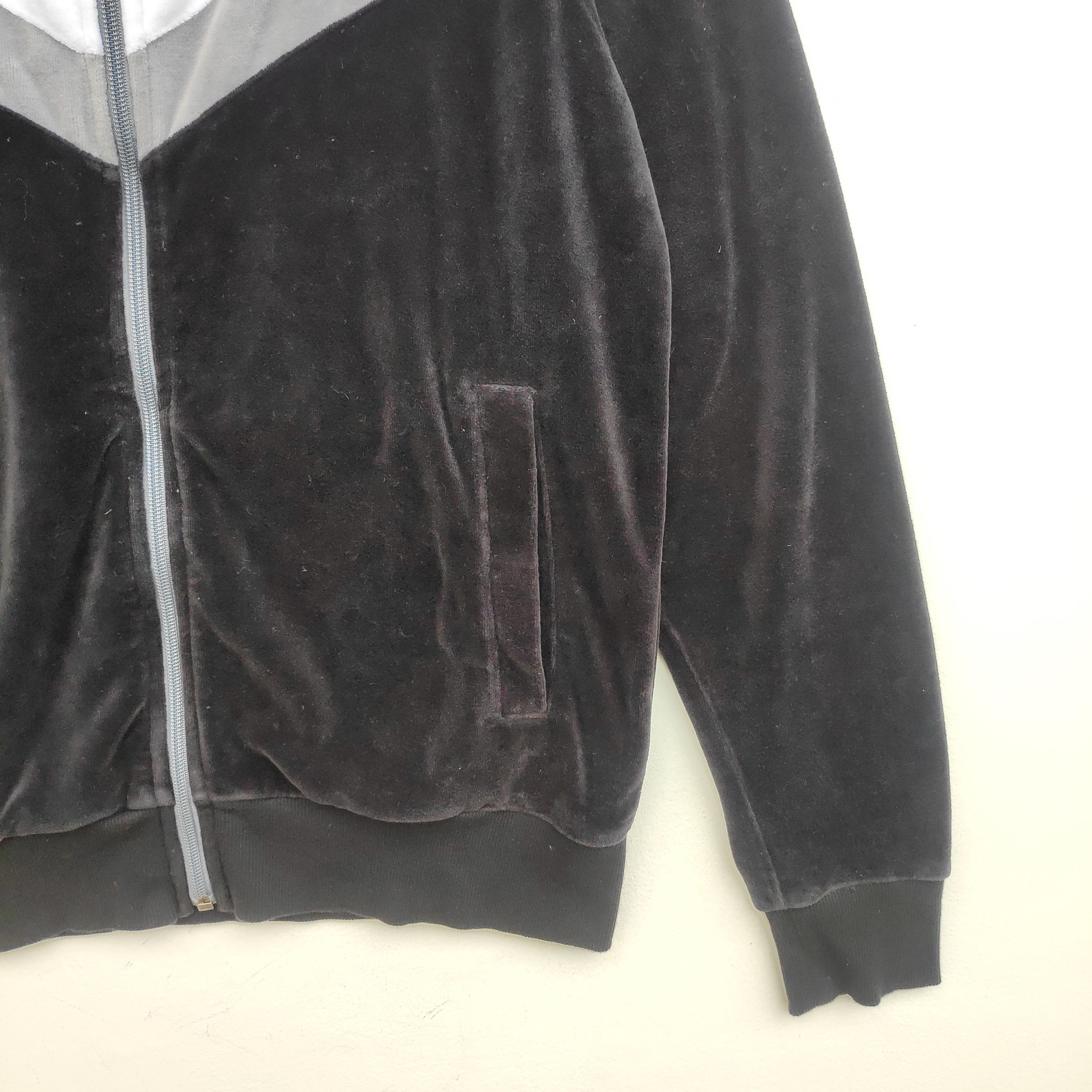 Nike Nike Velvet Sweater Medium Size Full Zip Black White Size US M / EU 48-50 / 2 - 5 Thumbnail