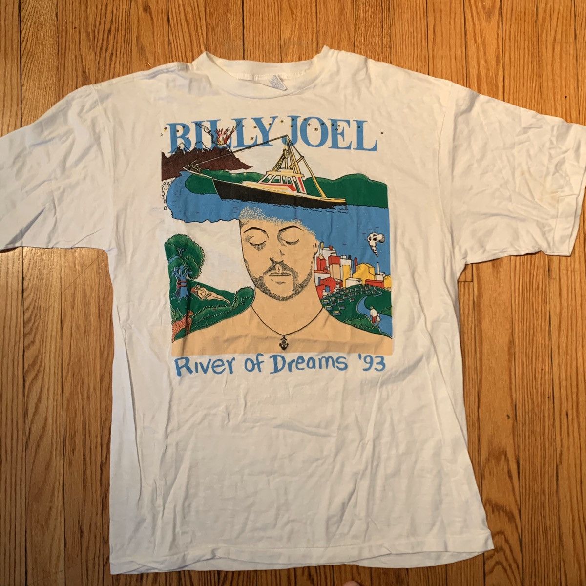 Vintage 93 Billy Joel all outlet over print shirt