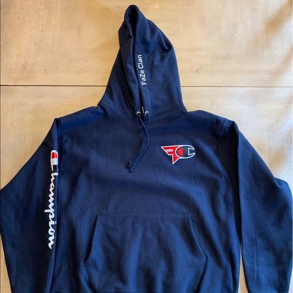 Faze champion hoodie hot sale navy blue