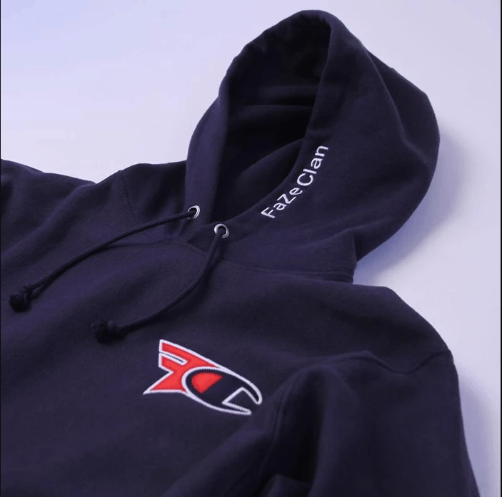 Faze clan x champion hoodie navy blue online