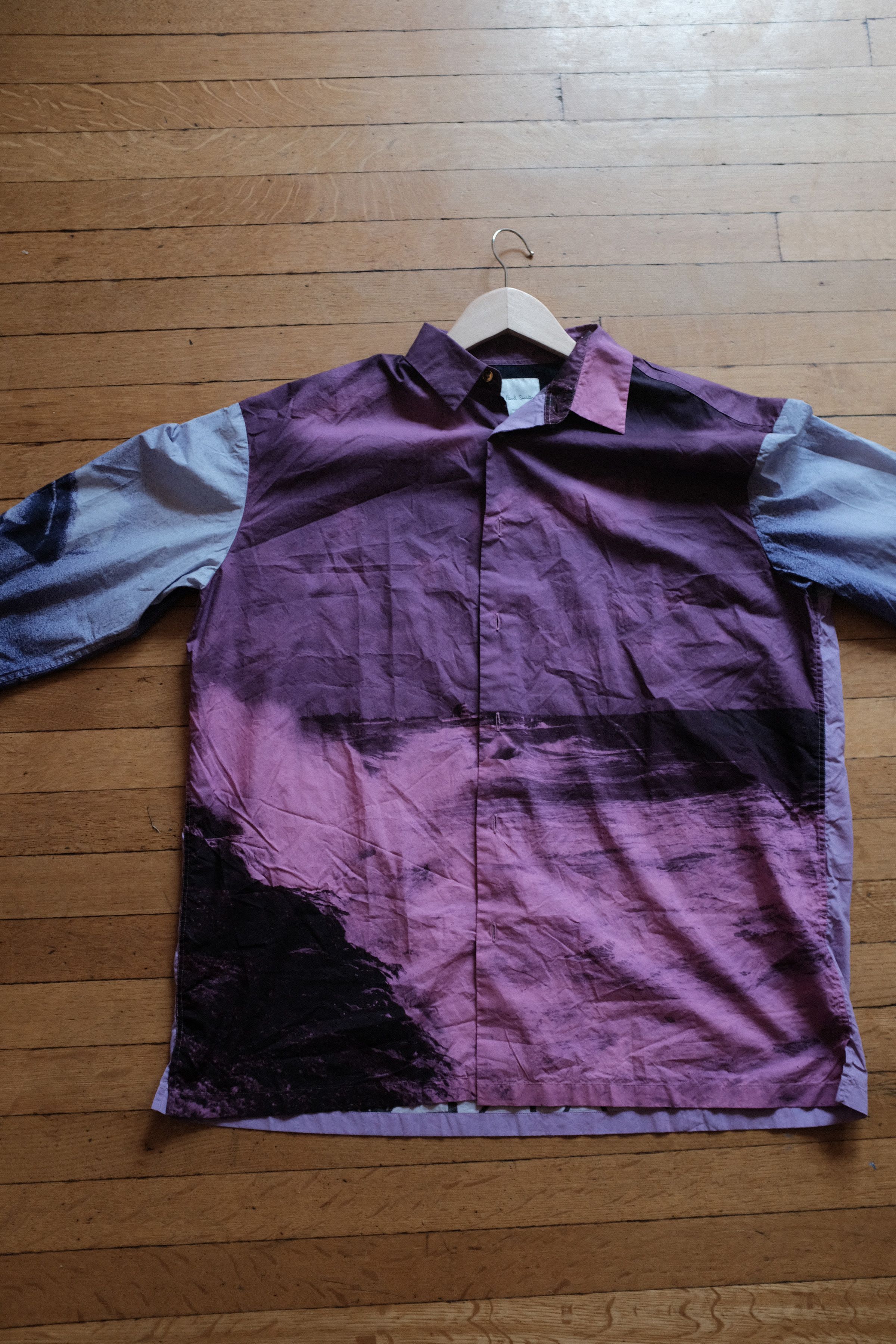 Paul Smith Purple Paul's Photo Oversized Shirt Size US M / EU 48-50 / 2 - 1 Thumbnail