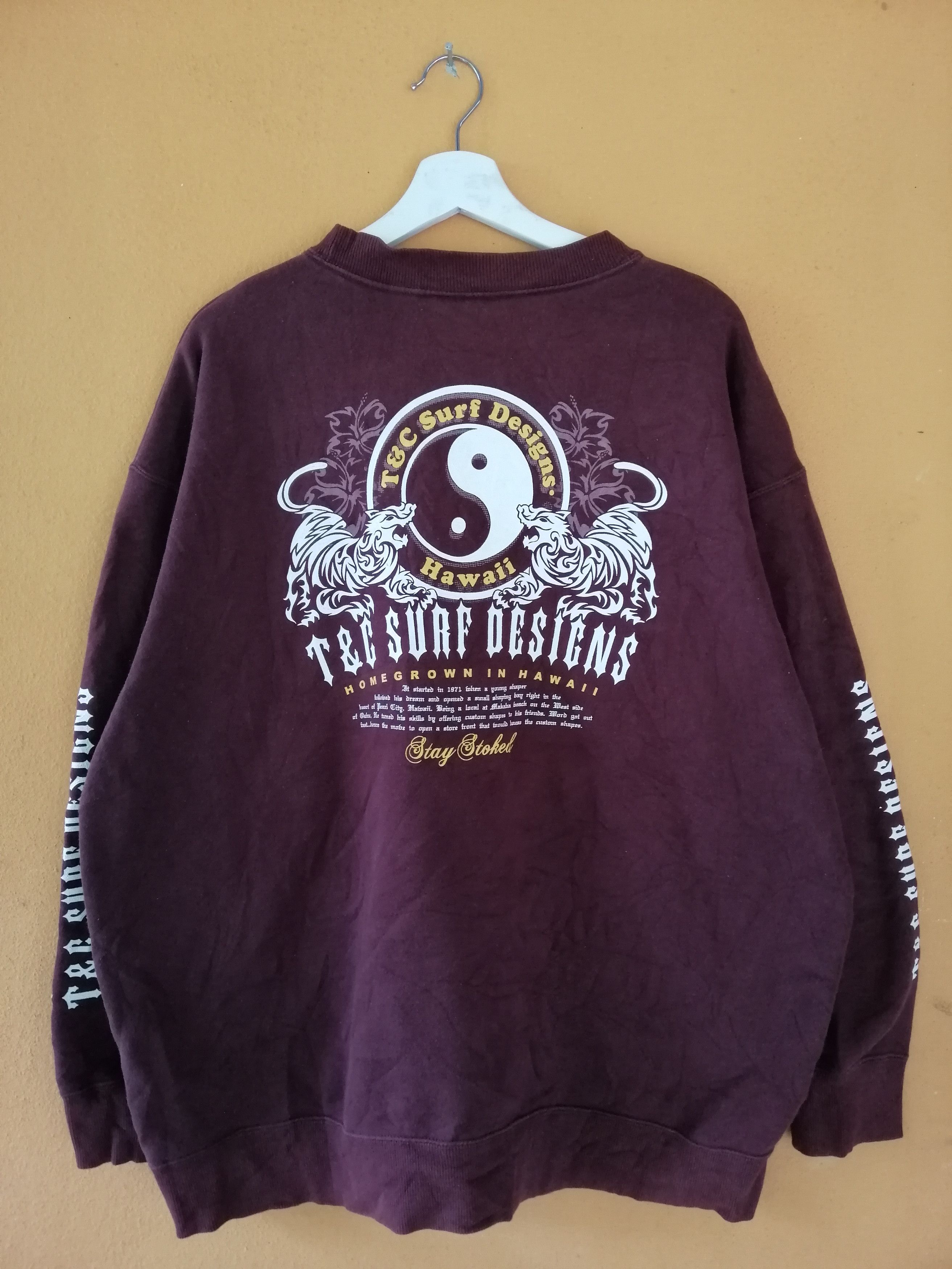 Sun Surf Vintage 90s T&C Surf Designs Hawaii Sweatshirt B20 Size US XL / EU 56 / 4 - 1 Thumbnail