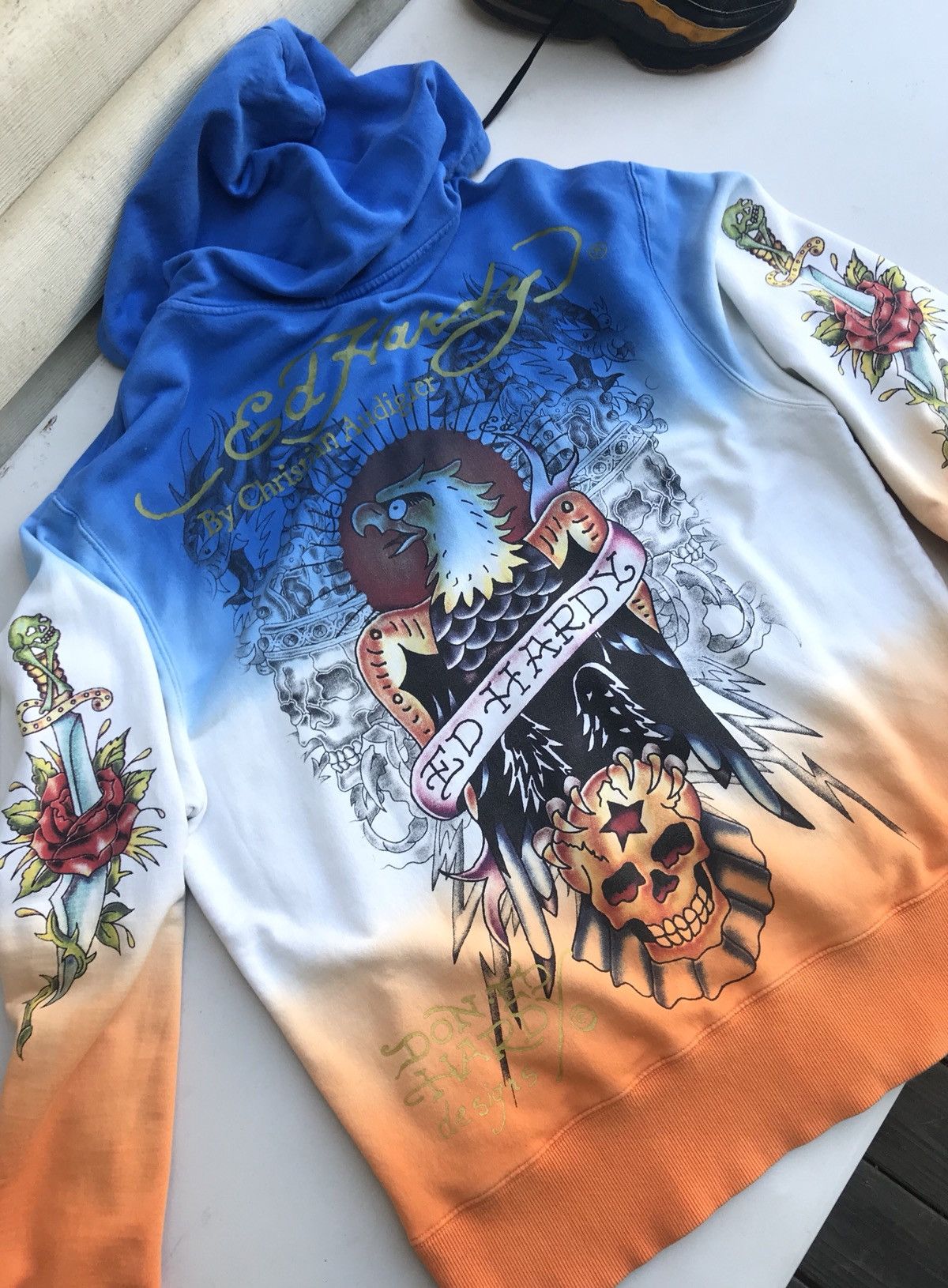Ed Hardy Vintage Ed Hardy Hoodie Size US XL / EU 56 / 4 - 1 Thumbnail