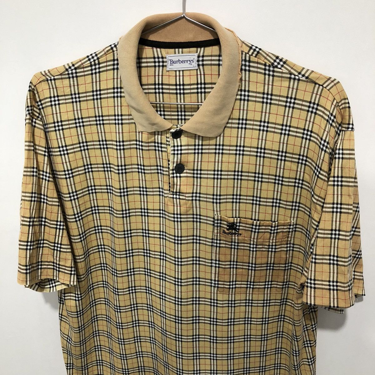 Burberry Very Distressed Burberry Nova Checked Polo Size US L / EU 52-54 / 3 - 2 Thumbnail