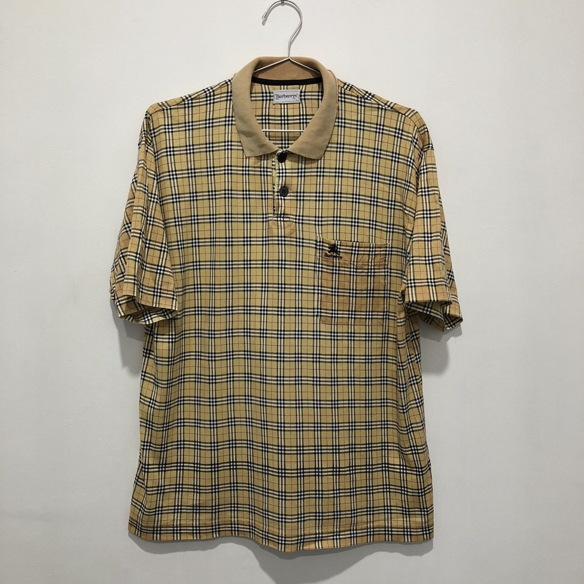 Burberry Very Distressed Burberry Nova Checked Polo Size US L / EU 52-54 / 3 - 1 Thumbnail