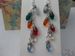 Handmade 6 Crystal Beads Stainless Steel Earrings Size ONE SIZE - 4 Thumbnail