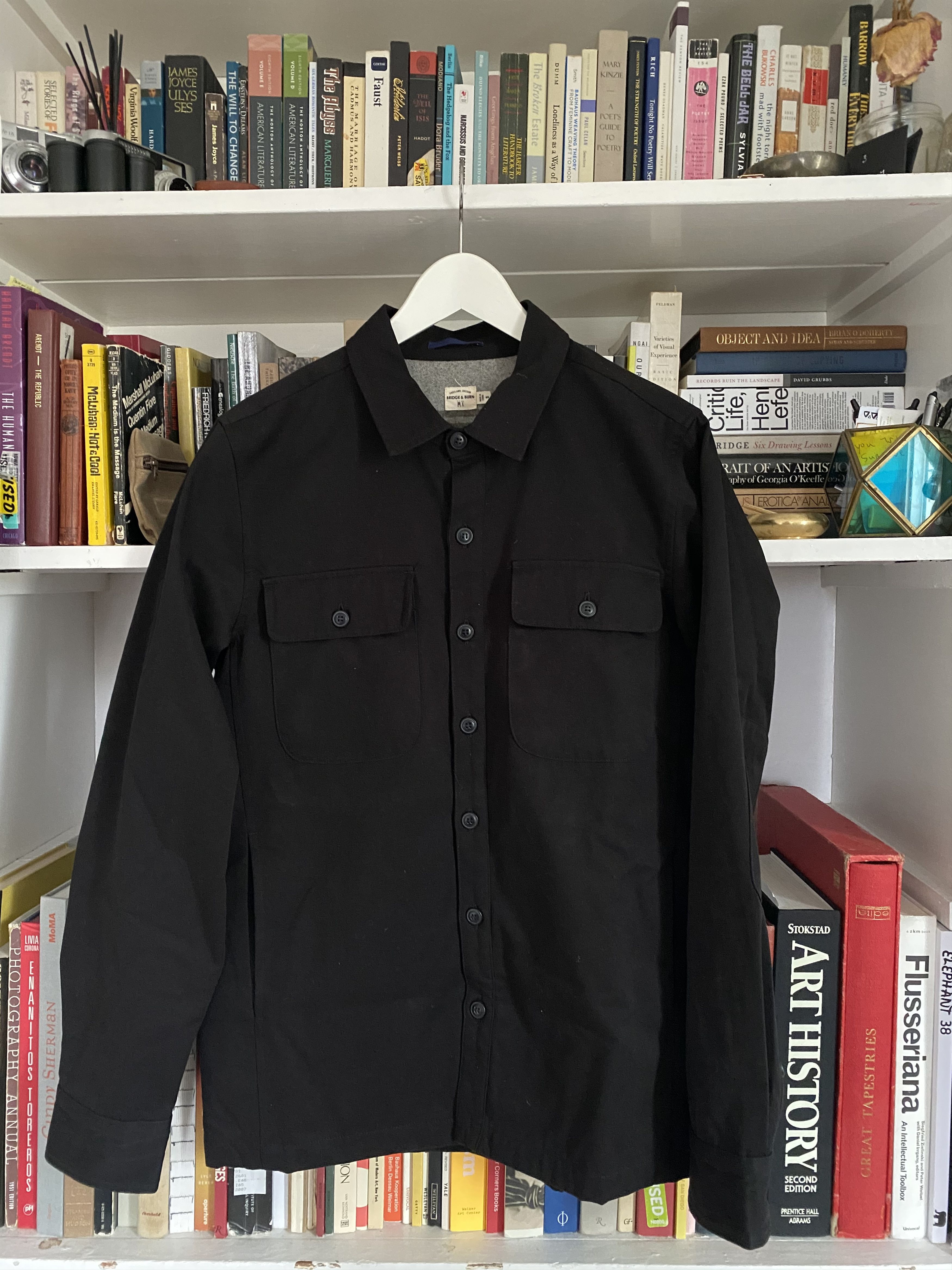 Crest Lined Canvas Overshirt