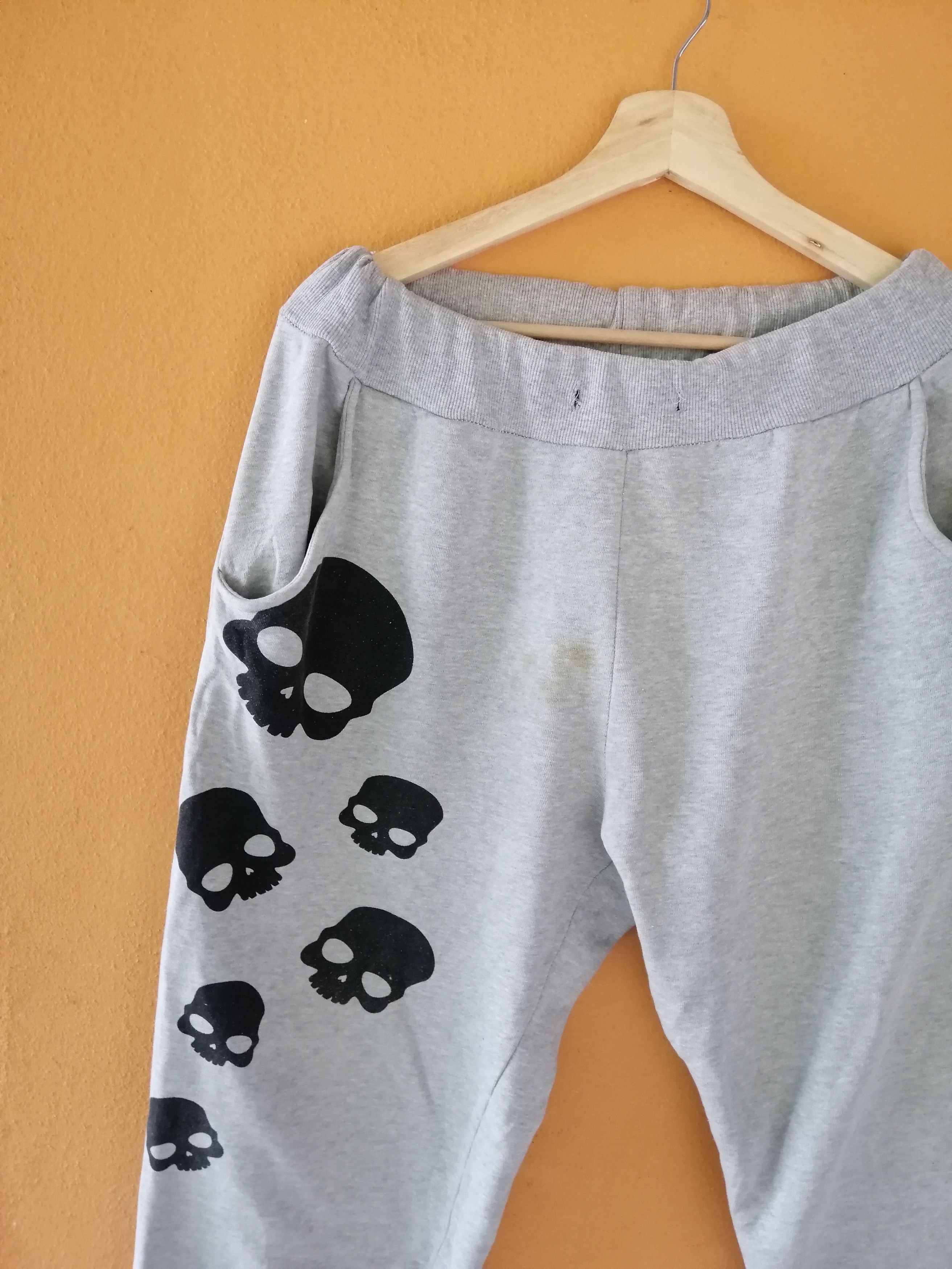 Designer × HYDROGEN Hydrogen Skulls Logo ITALY Sweatpants Size US 38 / EU 54 - 9 Thumbnail