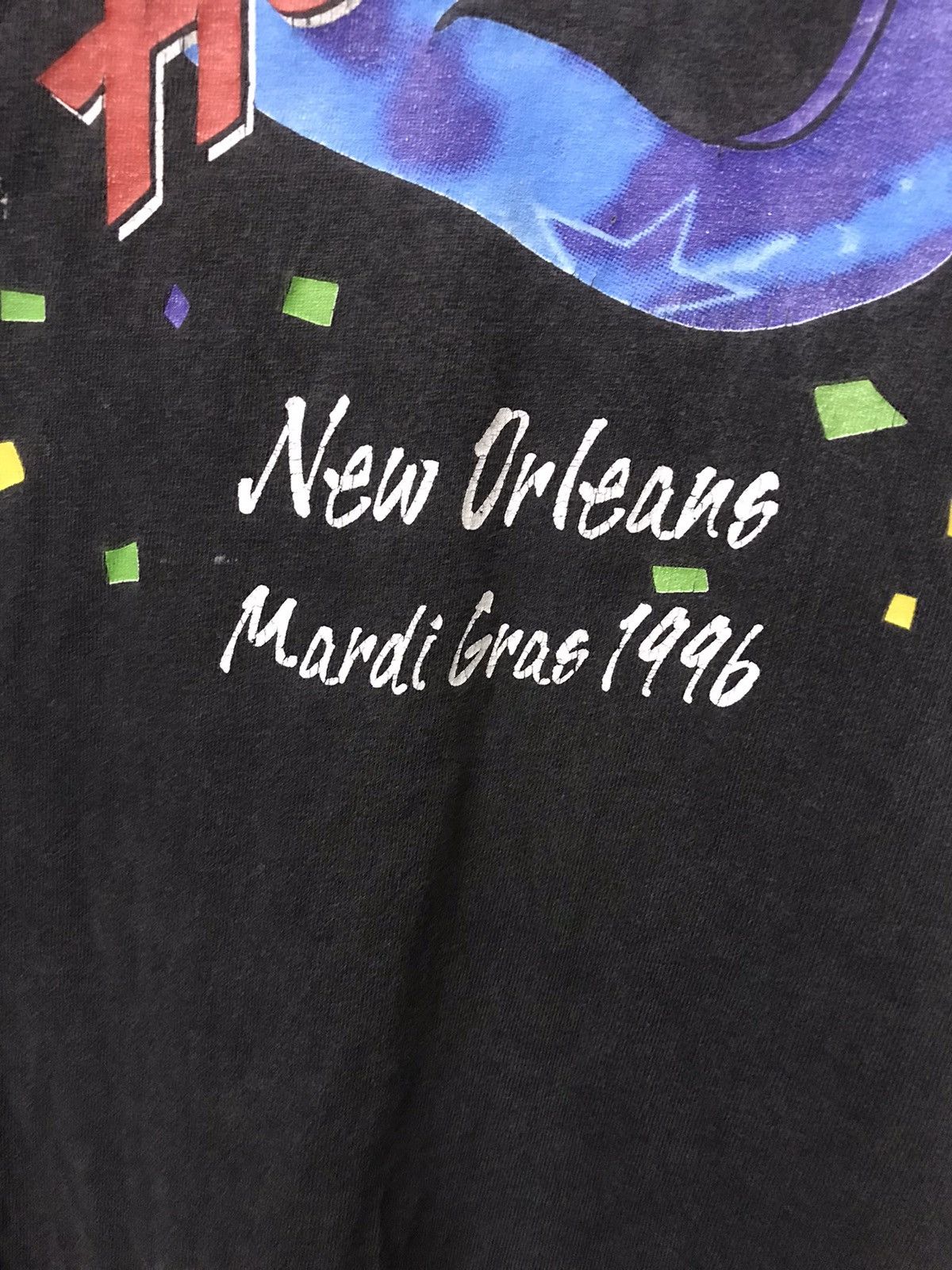 Planet Hollywood Vintage Faded 90’s Distressed Planet Hollywood mardi grass T Size US XL / EU 56 / 4 - 5 Thumbnail