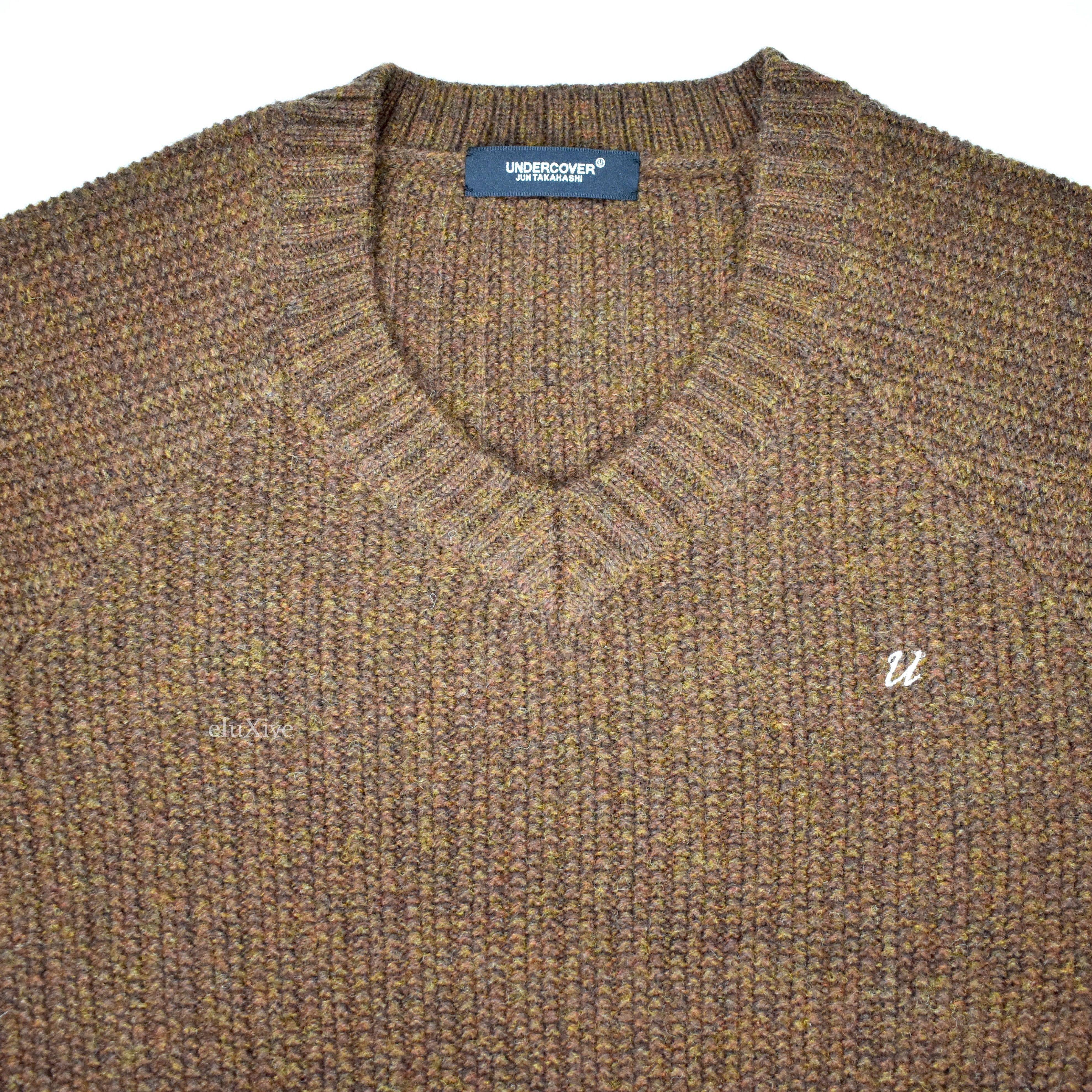 Undercover Brown Logo Embroidered Sweater NWT Size US L / EU 52-54 / 3 - 3 Thumbnail
