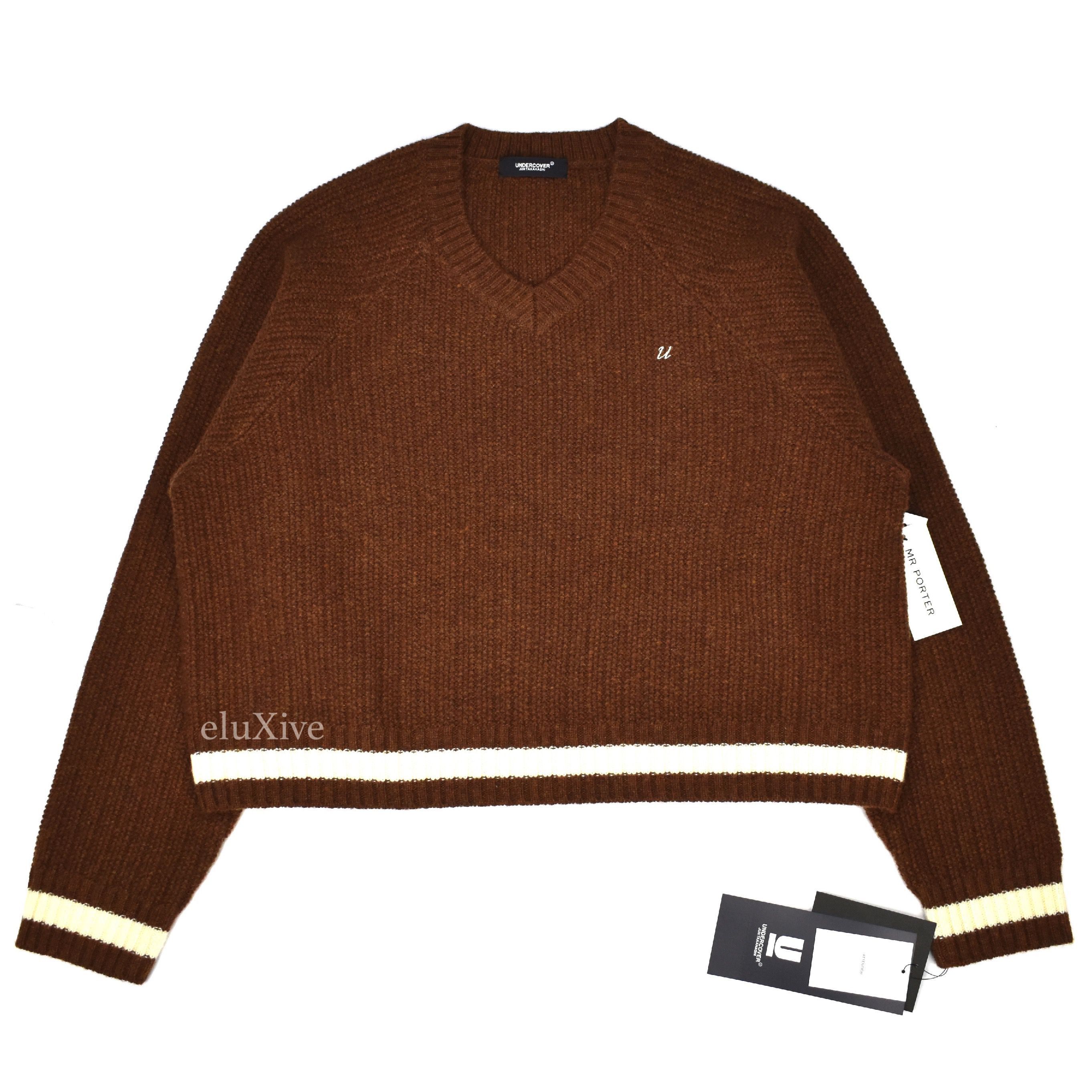 Undercover Brown Logo Embroidered Sweater NWT Size US L / EU 52-54 / 3 - 1 Thumbnail