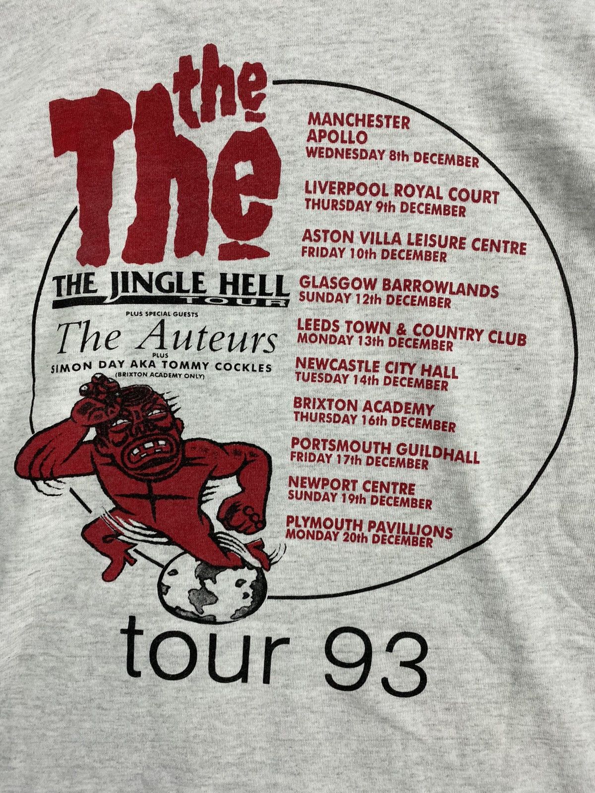 Band Tees vintage 1993 THE THE dust the jingle hell britpop t-shirts Size US XL / EU 56 / 4 - 5 Thumbnail