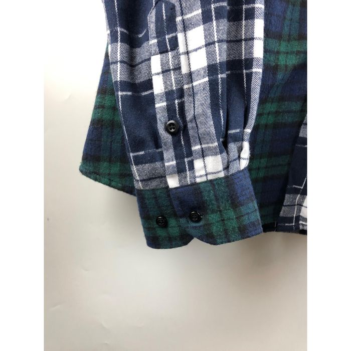 Vintage Custom Stitching Flannel shirt- streetwear shirt, Size: L | Grailed