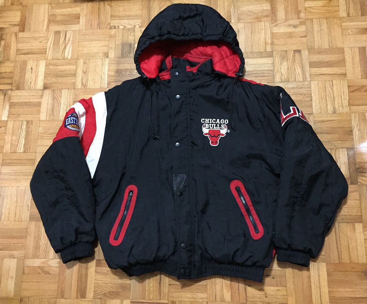 Starter × Vintage Chicago Bulls Starter Size Large Full Zip Jacket Size US L / EU 52-54 / 3 - 2 Thumbnail