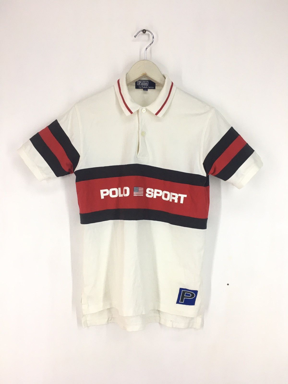 Polo Ralph Lauren Vintage Polo Sport By Ralph Lauren Spellout Big Logo Size US S / EU 44-46 / 1 - 1 Thumbnail
