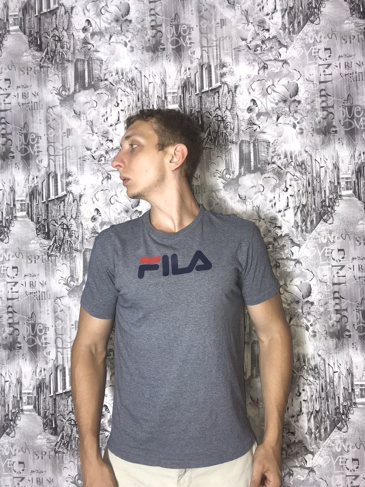 Fila Fila big logo tee Size US M / EU 48-50 / 2 - 1 Thumbnail