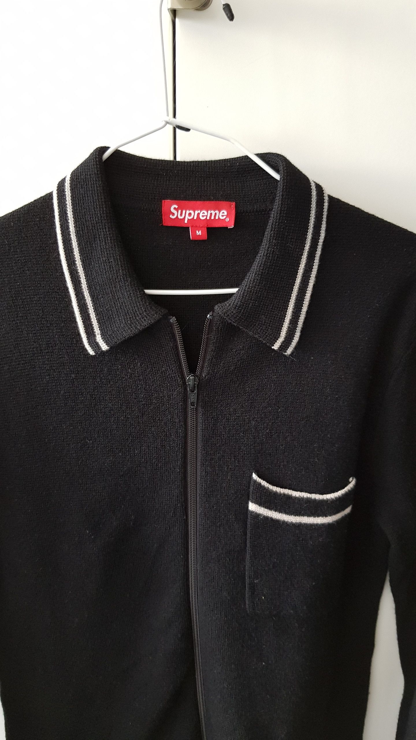 Supreme Zip Up Polo Sweater FW16 | Grailed