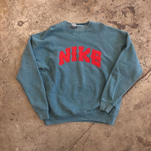 Nike VINTAGE 90s NIKE AIR FADED SPELL OUT PULLOVER SWEATSHIRT