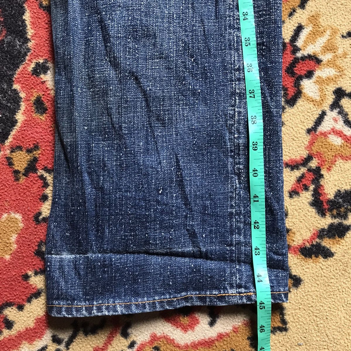 Japanese Brand Swagger distressed denim jeans selvedge rare LIKE flat head Size US 38 / EU 54 - 16 Thumbnail