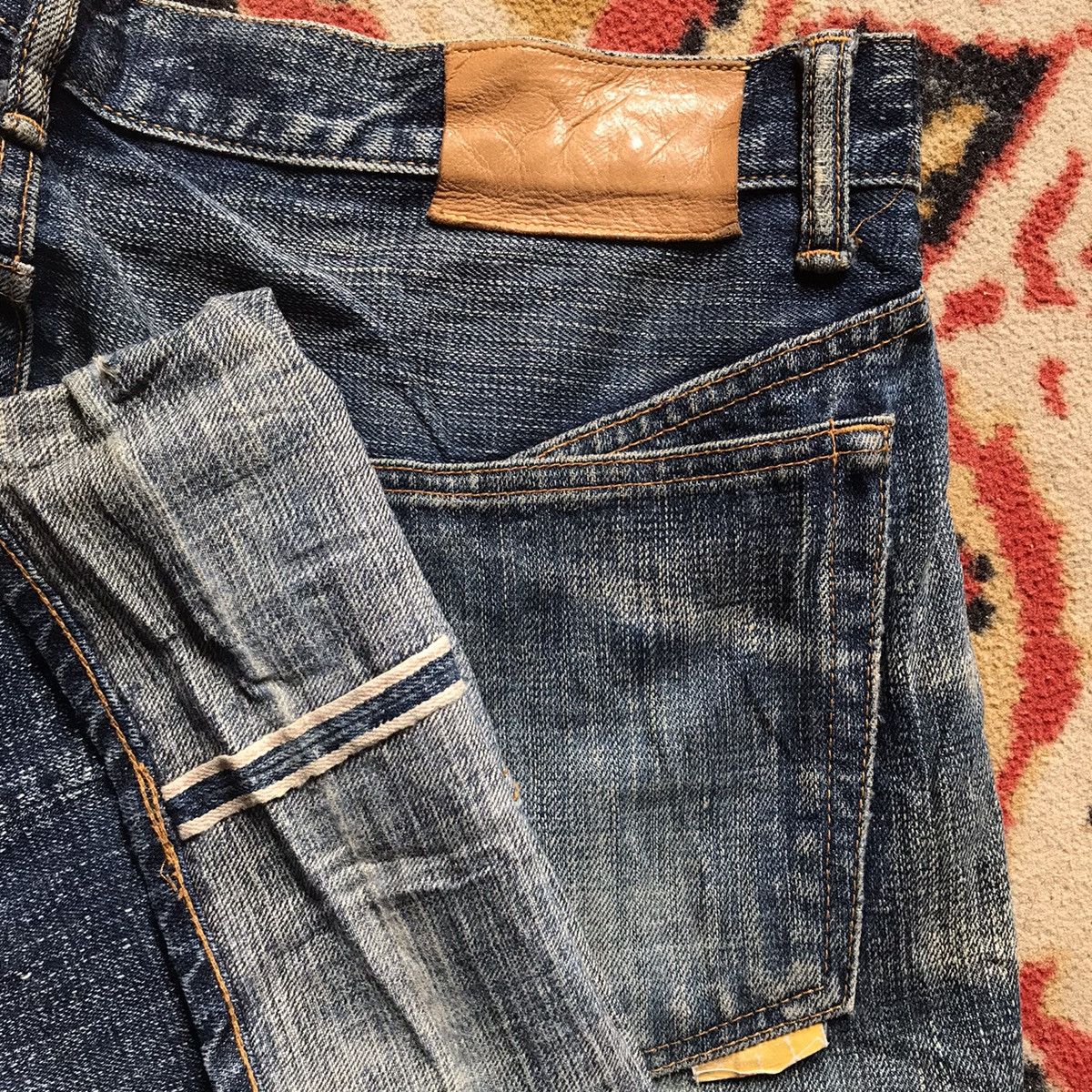 Japanese Brand Swagger distressed denim jeans selvedge rare LIKE flat head Size US 38 / EU 54 - 1 Thumbnail