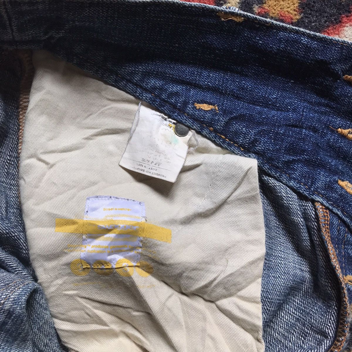 Japanese Brand Swagger distressed denim jeans selvedge rare LIKE flat head Size US 38 / EU 54 - 11 Thumbnail
