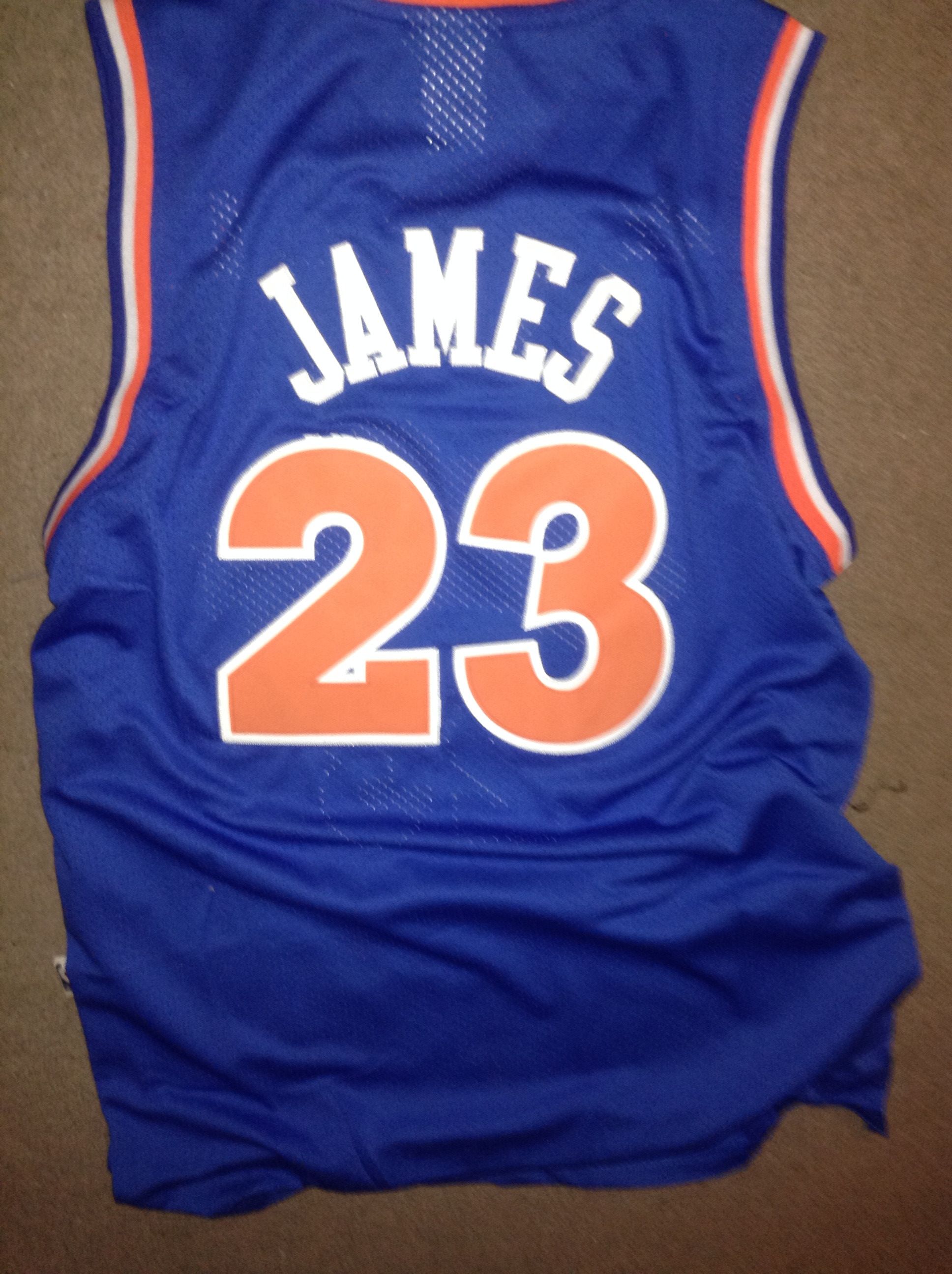 Adidas Adidas LEBRON JAMES CAVALIERS JERSEY VINTAGE BLUE ORANGE Grailed