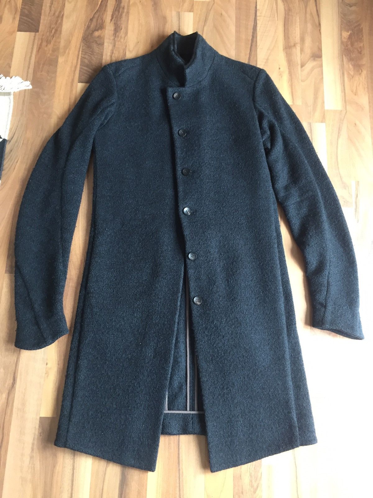 Devoa Navy Scotland Wool/ Cashmere Blend Coat Size US M / EU 48-50 / 2 - 1 Thumbnail