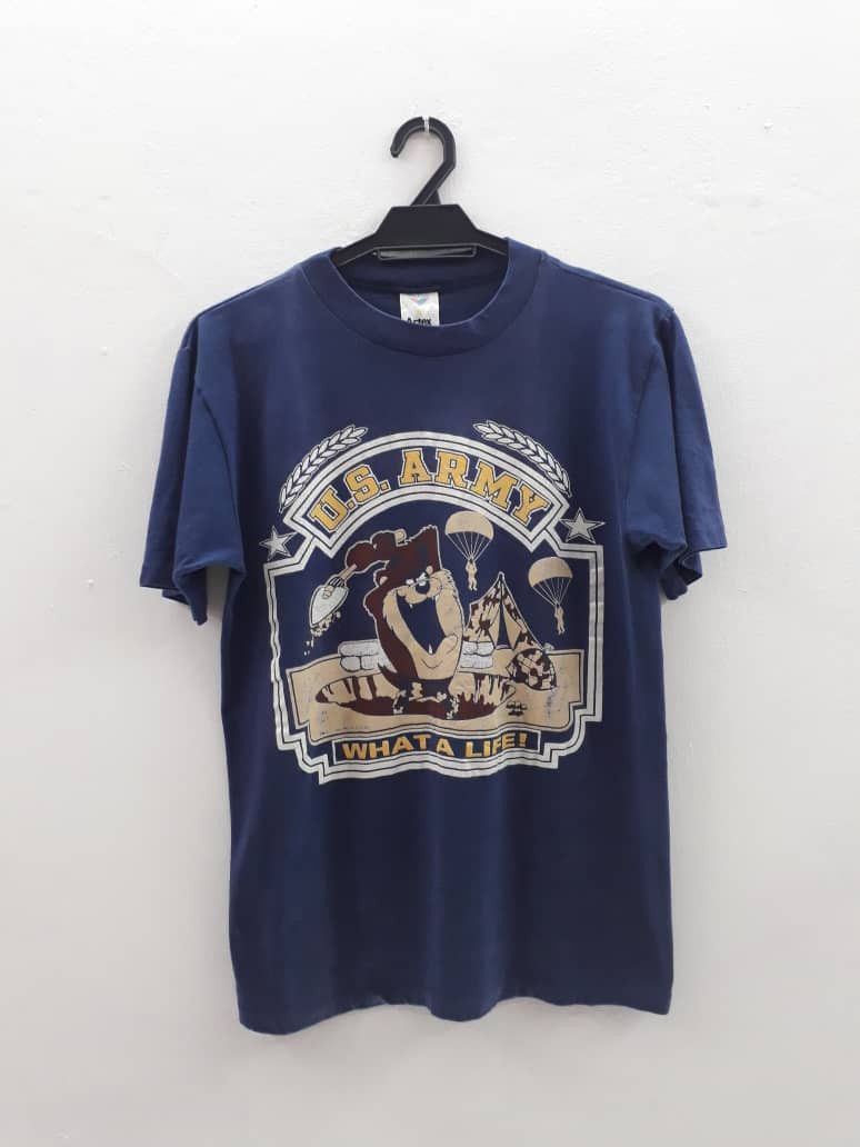 Cartoon Network VINTAGE 90s Tasmanian Devil U.S ARMY Size US S / EU 44-46 / 1 - 1 Thumbnail