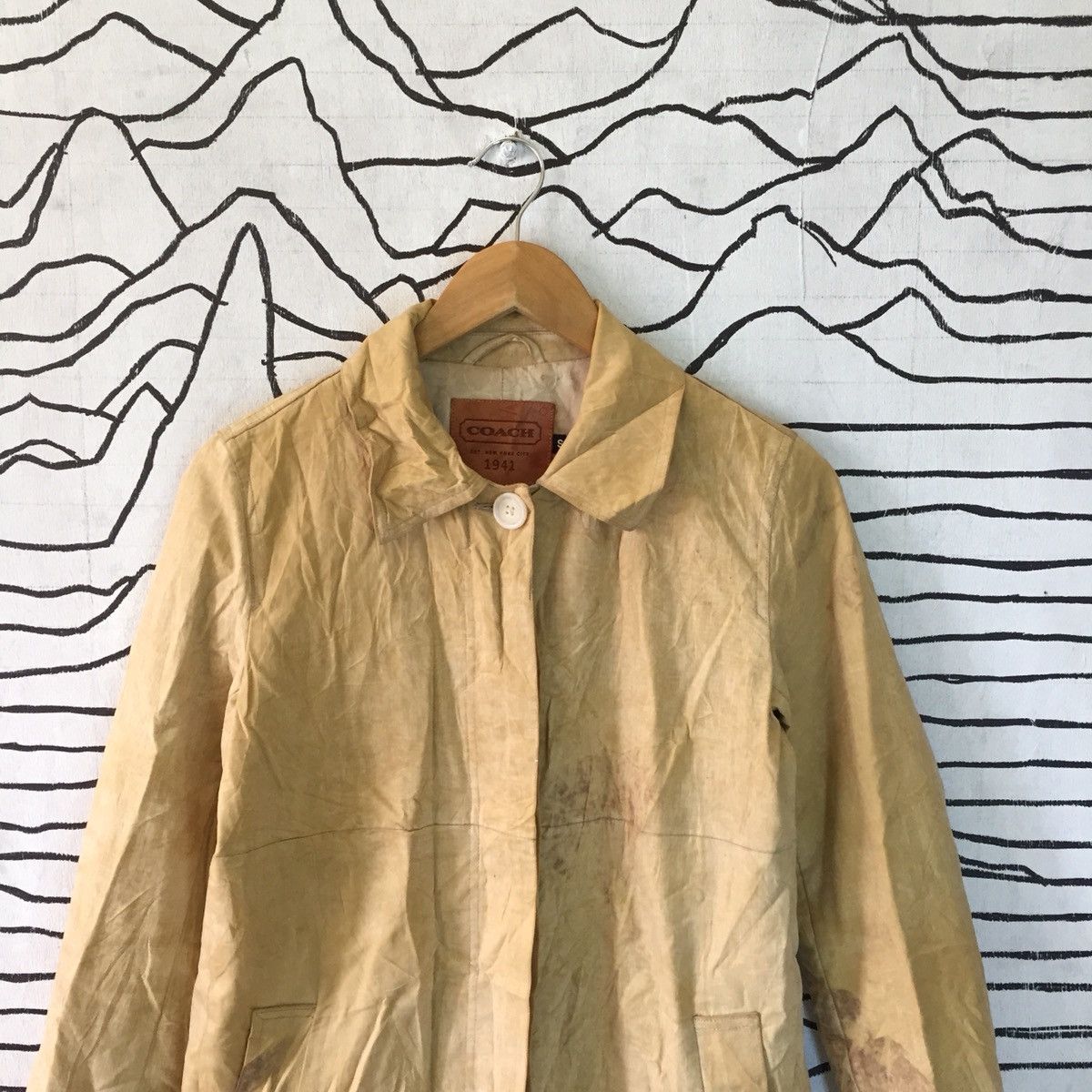 Leather Jacket Coach Small Size Made in Malaysia Leather Jackets