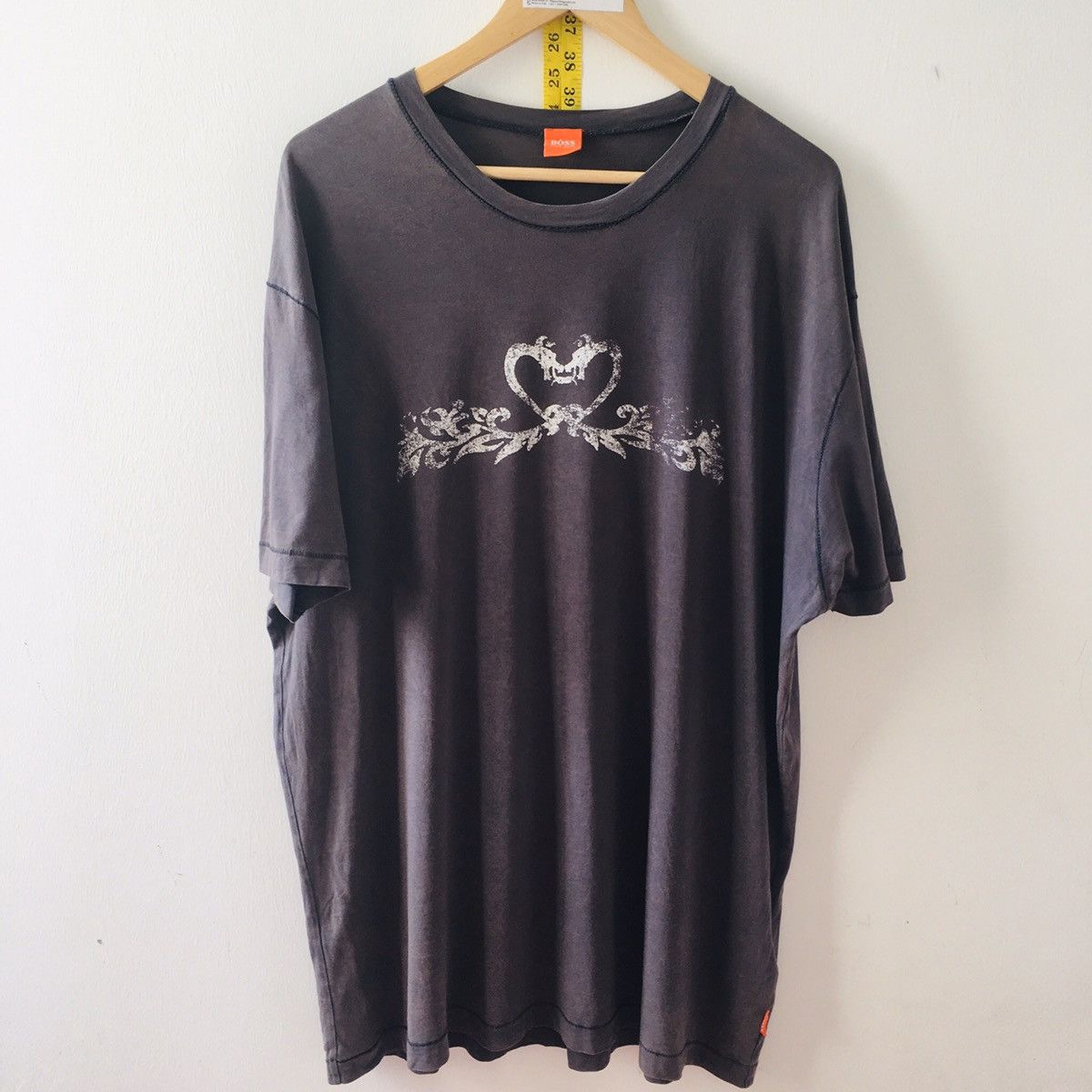 Vintage Hugo Boss orange Tag very rare tshirt