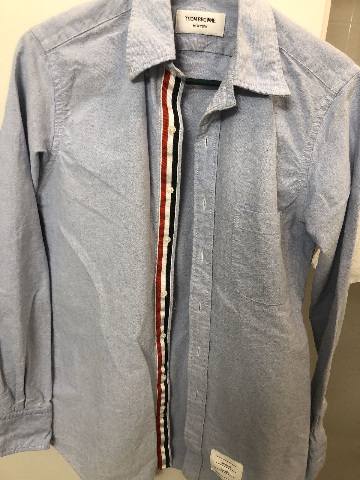Thom Browne Thom Browne Grosgrain Oxford Shirt Size US S / EU 44-46 / 1 - 5 Thumbnail
