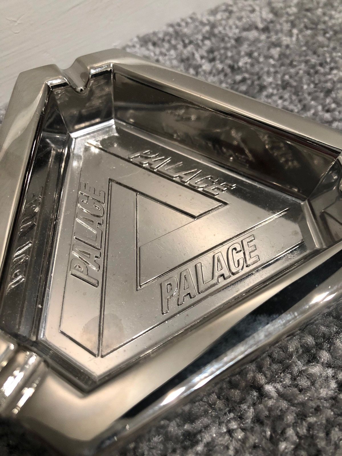 Palace Palace Tri-Ferg Ashtray Silver | Grailed