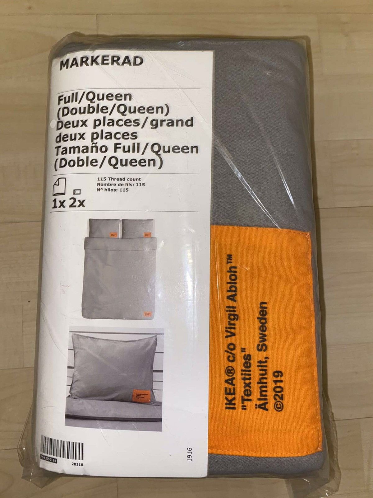 Ikea IKEA Virgil Abloh Queen Bed Sheets Grailed